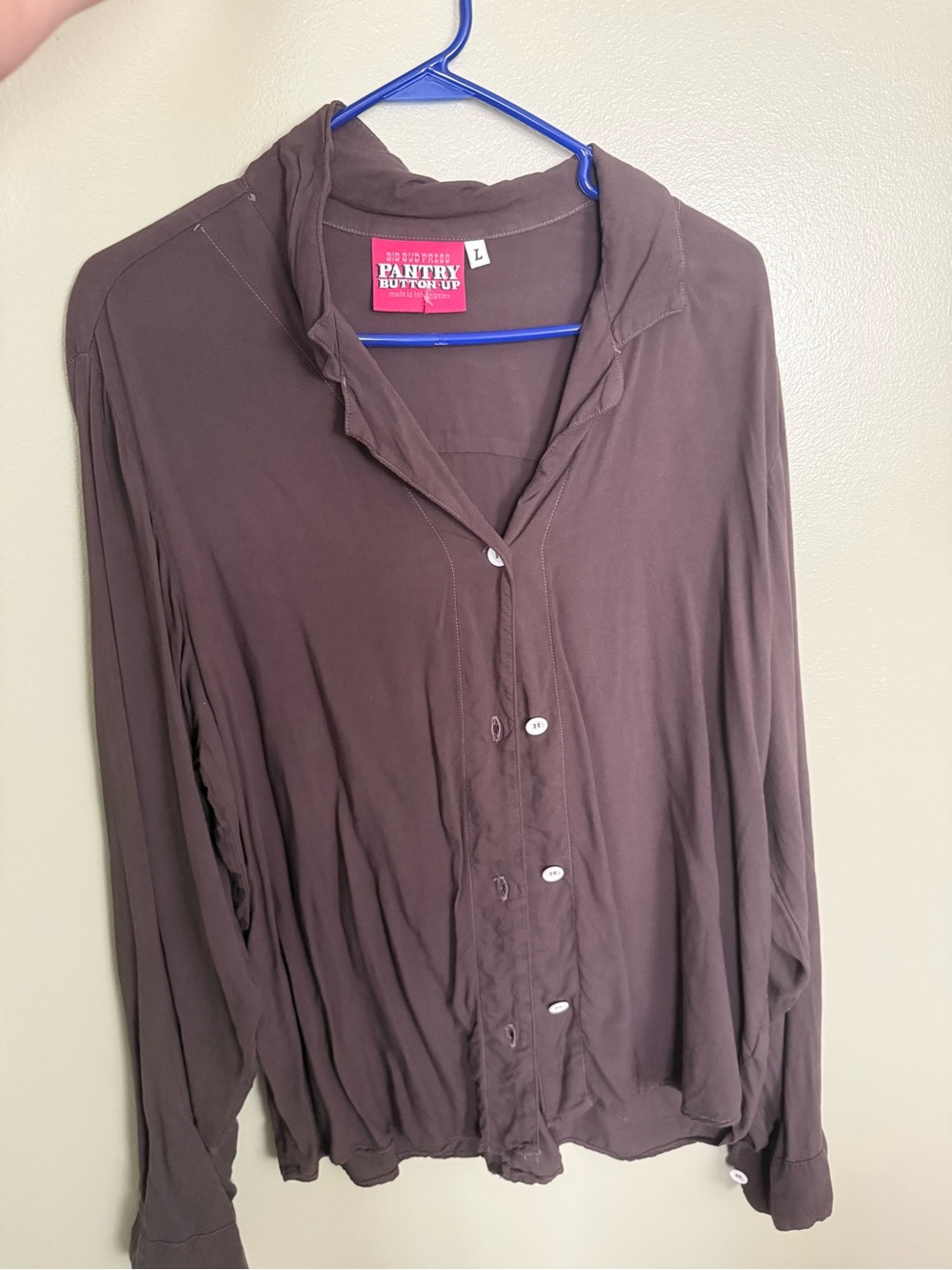 Big Bud Press Pantry Button Up Brown
